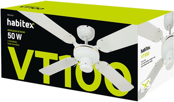 Ventilador Techo Habitex VT-1000 Blanco